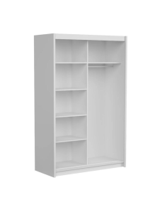 Berkshire 140 Sliding Door Wardrobe - White 2