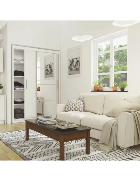 Berkshire 140cm Sliding Door Wardrobe - White