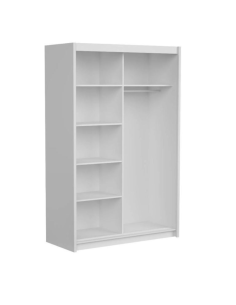 Berkshire 180 Sliding Door Wardrobe - White 2