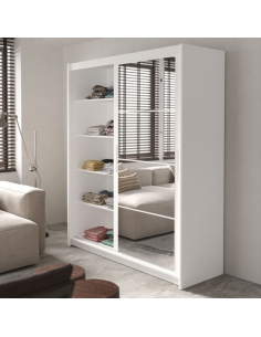 Berkshire 180 Sliding Door Wardrobe - White
