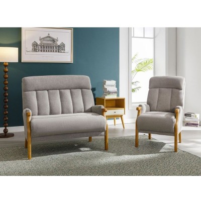 Edilmar Static Armchair - Silvery Grey