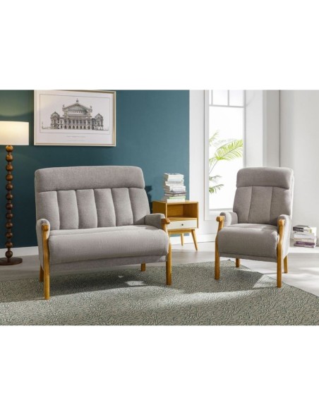 Edilmar Static Armchair - Silvery Grey