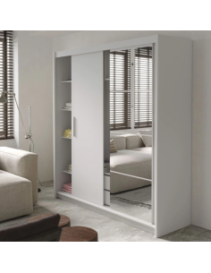 Berkshire 200 Sliding Door Wardrobe - White