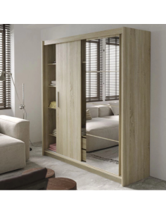 Berkshire 200 Sliding Door Wardrobe - Sonoma Oak