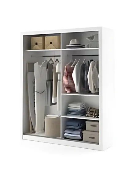 Cuba Large Sliderobe 1.81m - White
