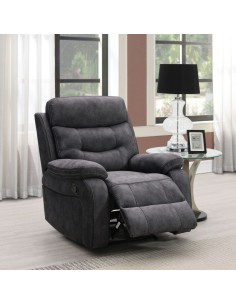 Alphons Recliner Armchair - Dark Grey
