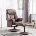 Brixton Chair & Footstool - Chestnut