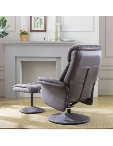 Brixton Chair & Footstool - Anchor