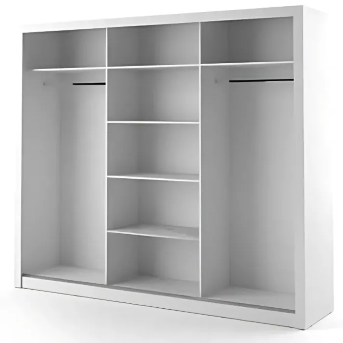 Boston Large Sliderobe 2.5m - White