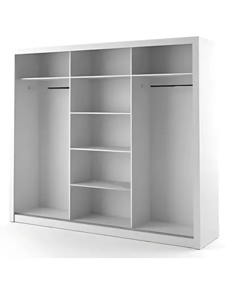 Boston Large Sliderobe 2.5m - White