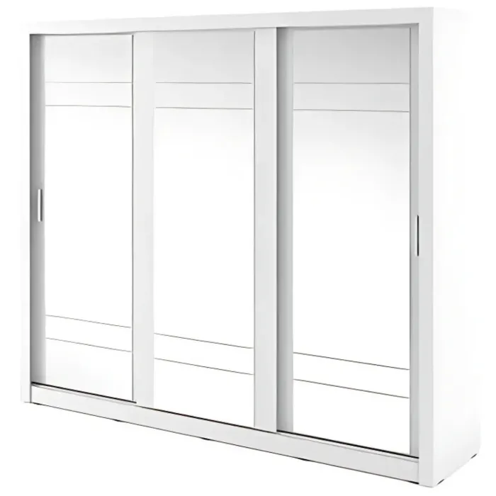 Boston Large Sliderobe 2.5m - White