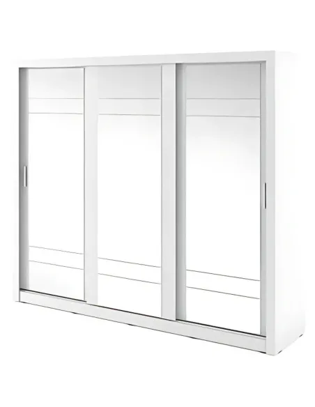 Boston Large Sliderobe 2.5m - White