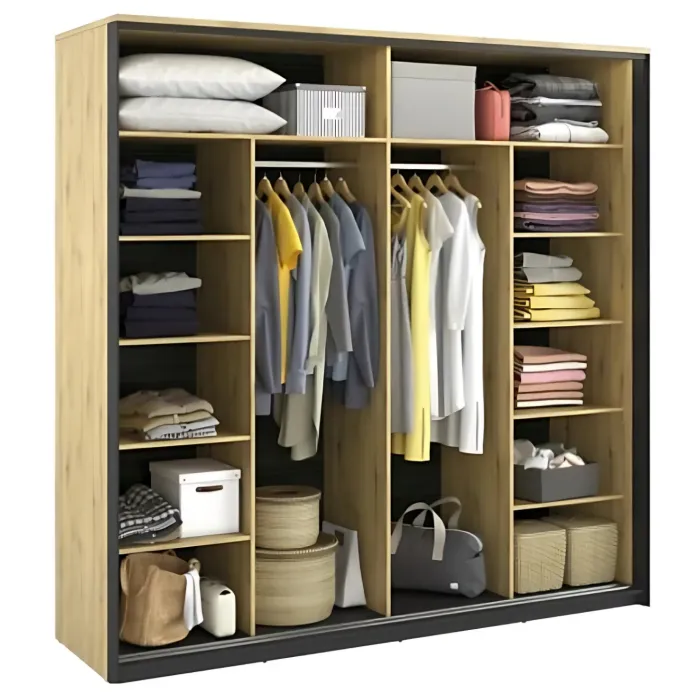 Quant 2.2m Sliderobe - Oak Artisan