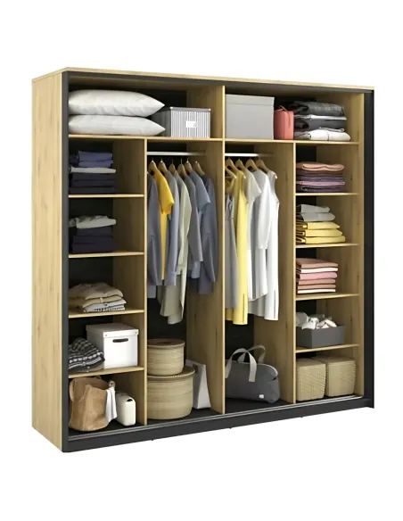 Quant 2.2m Sliderobe - Oak Artisan