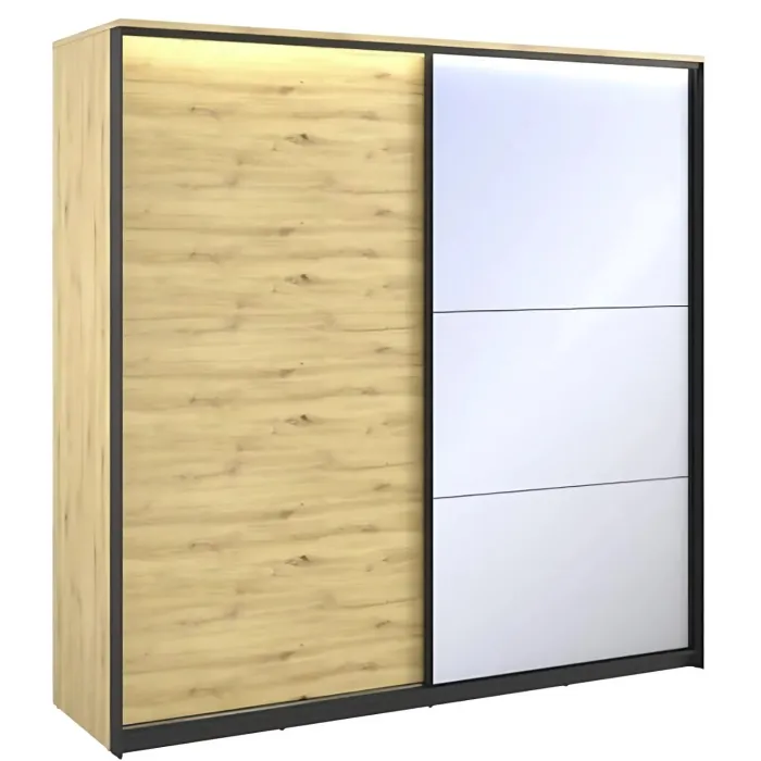 Quant 2.2m Sliderobe - Oak Artisan