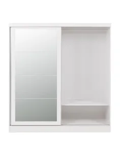 Nevada 2 Door Slider Wardrobe - White Gloss 2