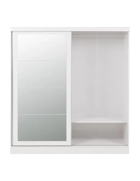 Nevada 2 Door Slider Wardrobe - White Gloss