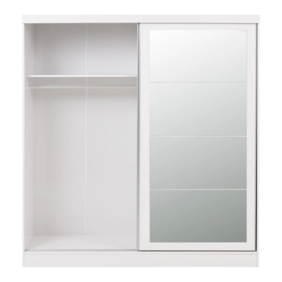 Nevada 2 Door Slider Wardrobe - White Gloss
