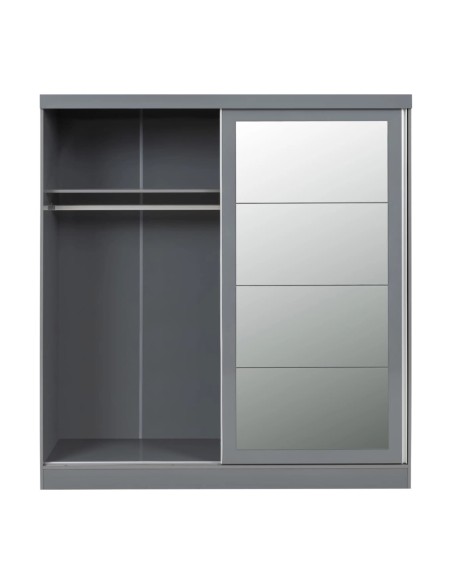 Nevada 2 Door Slider Wardrobe - Grey Gloss