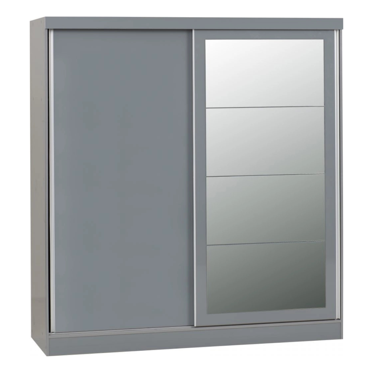 Nevada 2 Door Slider Wardrobe - Grey Gloss