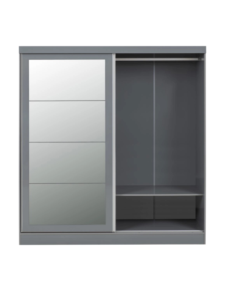 Nevada 2 Door Slider Wardrobe - Grey Gloss