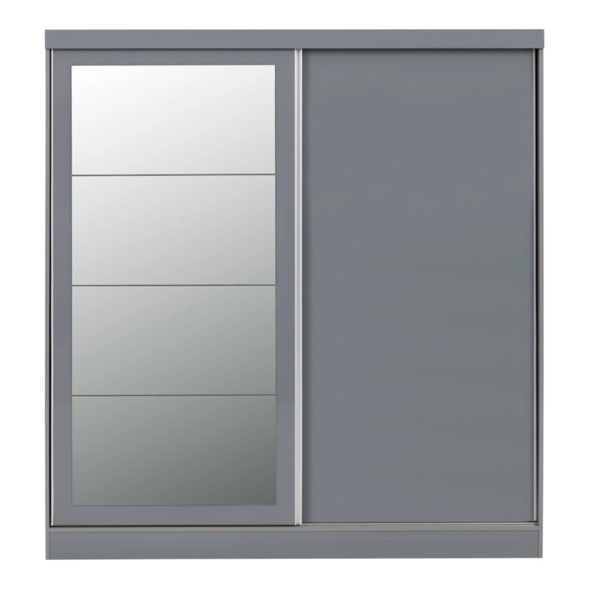 Nevada 2 Door Slider Wardrobe - Grey Gloss