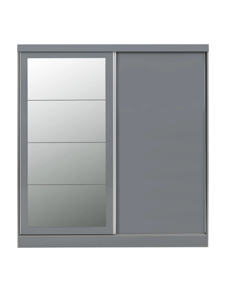 Nevada 2 Door Slider Wardrobe - Grey Gloss