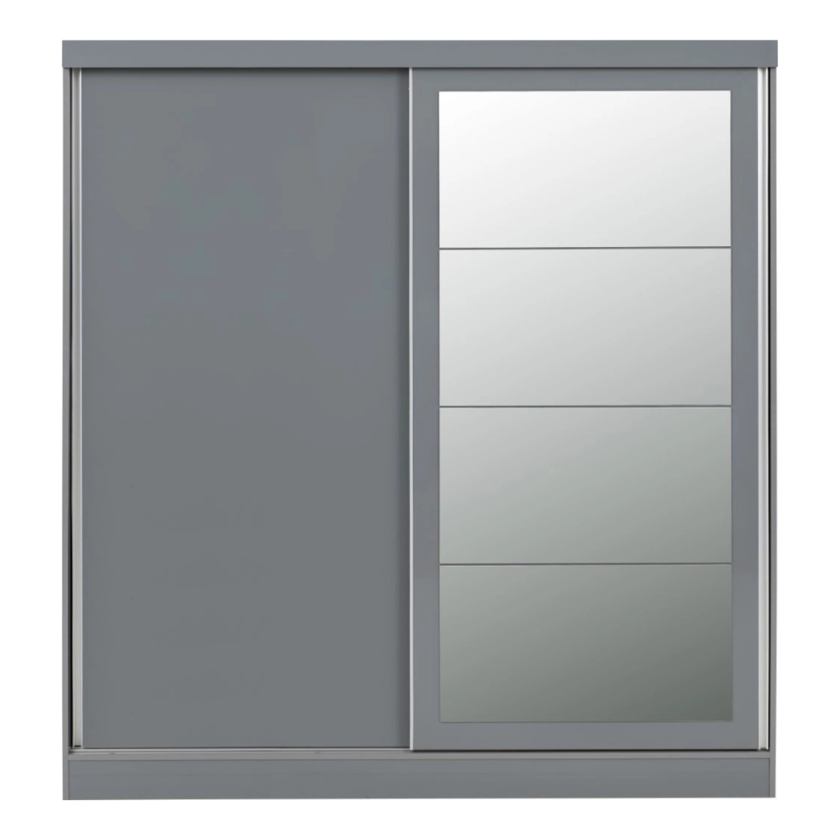 Nevada 2 Door Slider Wardrobe - Grey Gloss