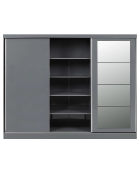 Nevada 3 Door Slider Wardrobe - Grey Gloss
