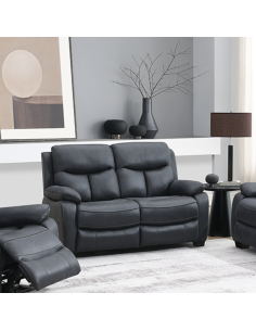 San Antonio 2 Seater Static Sofa - Steel blue