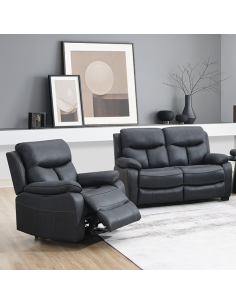 San Antonio 2 Seater Static Sofa - Steel blue 2