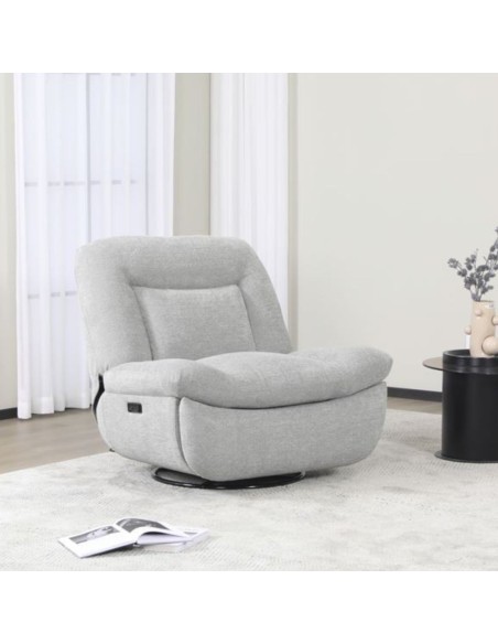 Artemis Reclining Chair - Light Grey