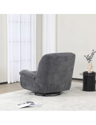 Artemis Reclining Chair - Dark Grey