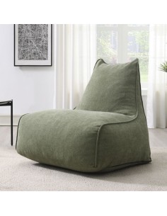 Pearl Lounger Bean Bag - Moss Green