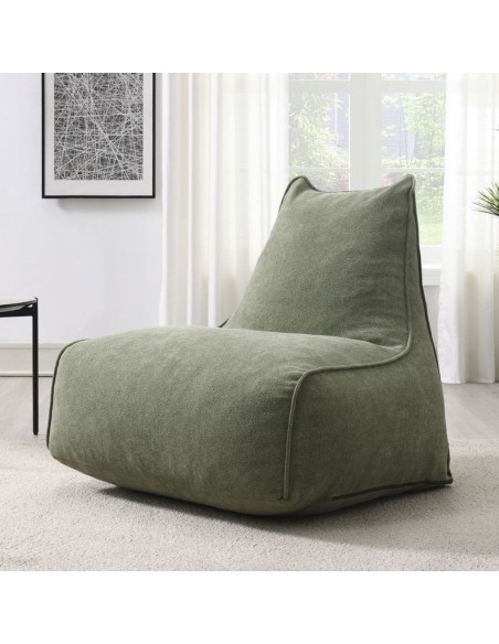 Pearl Lounger Bean Bag - Moss Green