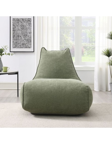 Pearl Lounger Bean Bag - Moss Green