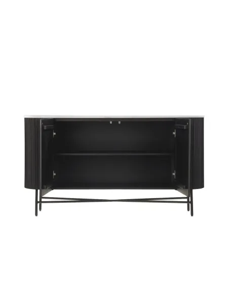 Lantine Large Sideboard - Mango Charcoal/Marble