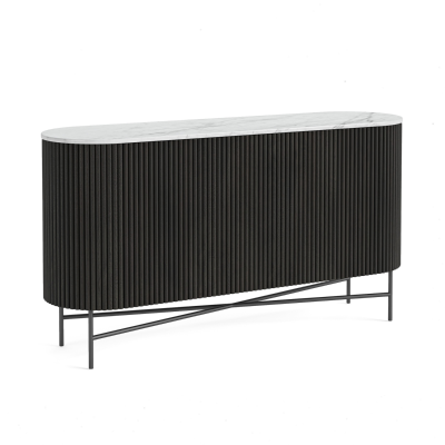 Lantine Large Sideboard - Mango Charcoal/Marble