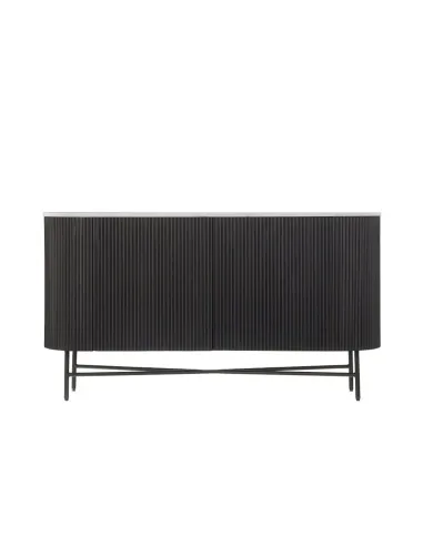 Lantine Large Sideboard - Mango Charcoal/Marble