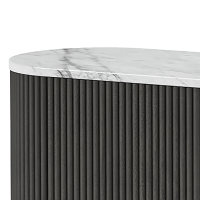 Lantine Large Sideboard - Mango Charcoal/Marble