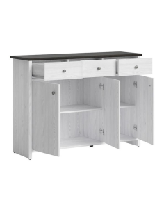 Hampshire 3 Door 3 Drawer Wide Chest - Larico Pine 2