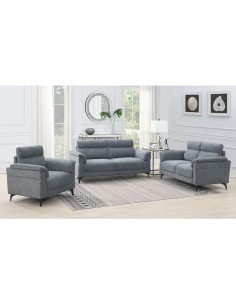 Marant 2 Seater Fixed Sofa - Grey Fabric 2