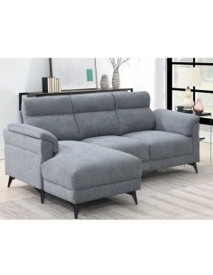 Marant LHF Corner Sofa - Grey Fabric