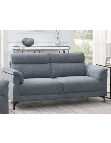 Marant 3 Seater Fixed Sofa - Grey Fabric