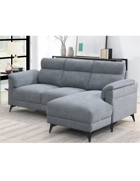 Marant RHF Corner Sofa - Grey Fabric