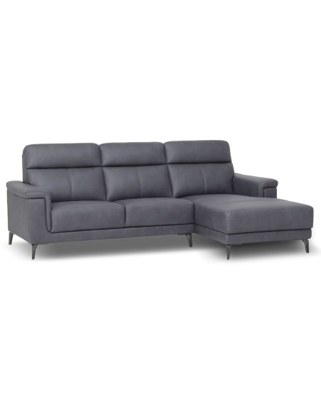 Frederico Sectional RHF Chaise w/DDT - Graphite