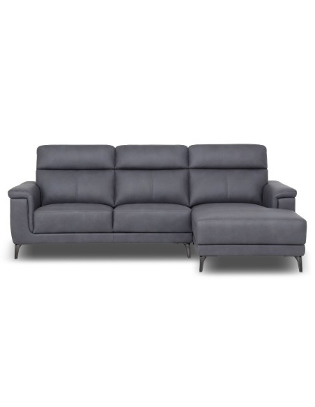 Frederico Sectional RHF Chaise w/DDT - Graphite