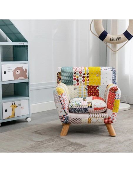 Karla Kids Sofa - Floral Patchwork