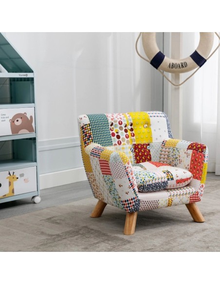 Karla Kids Sofa - Floral Patchwork