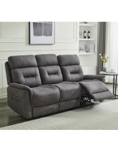 Caoihme 3 Seater Power Recliner Sofa - Grey
